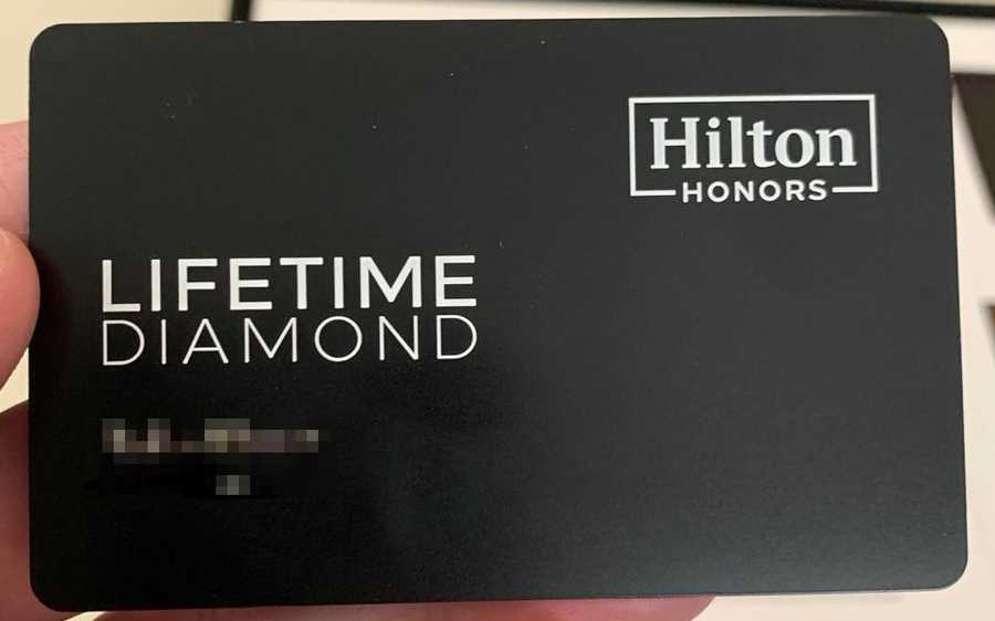 Lifetime Diamond Hilton Honors 照片取自網路