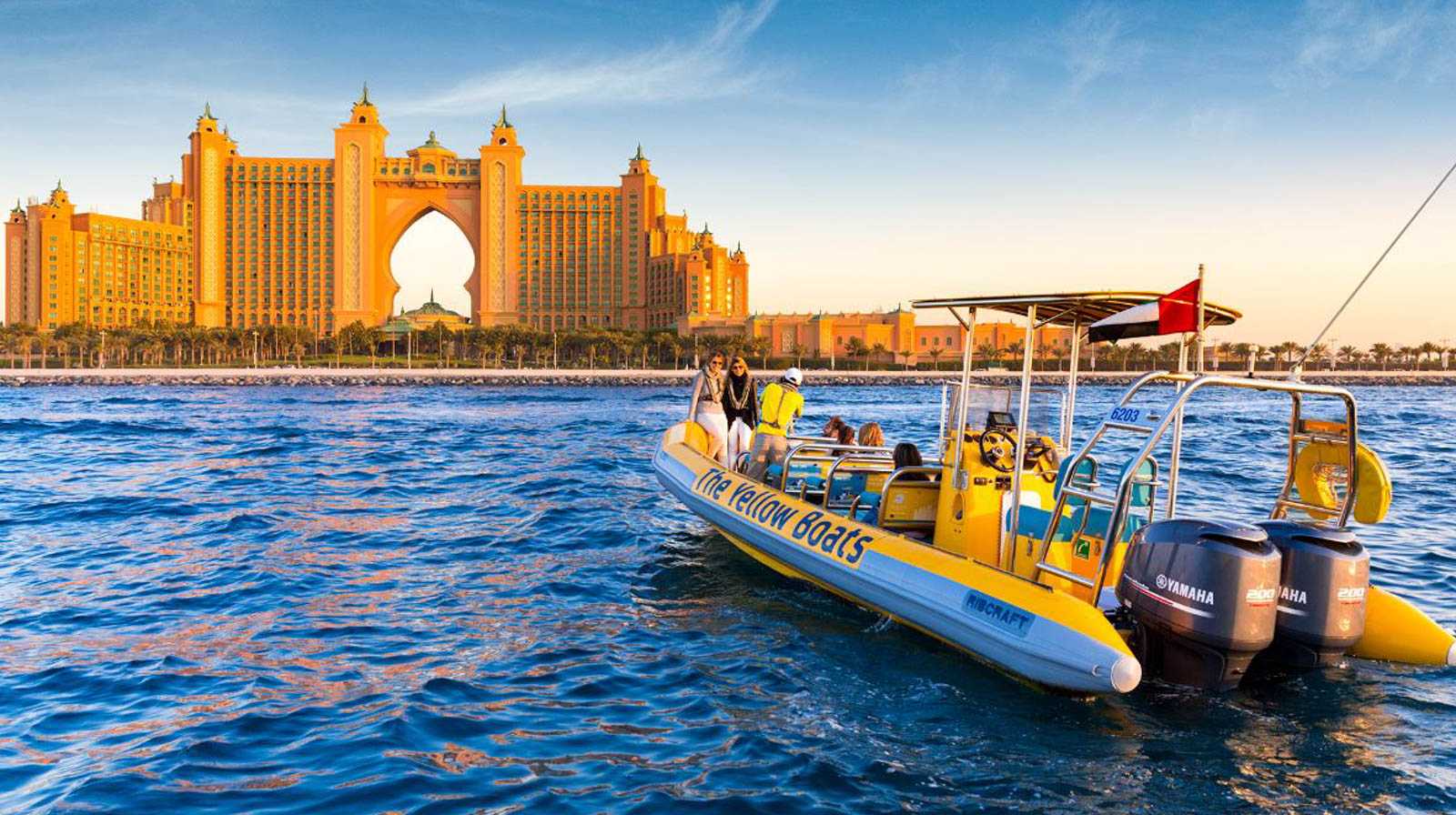 【杜拜港】高速飆船暢遊杜拜港｜輕鬆飽覽亞特蘭提斯&帆船飯店